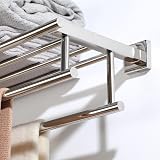 Sayayo 24-Inch Chrome Towel Rail Wall Mounted SUS304 Stainless Steel EGZ8000-C view 4