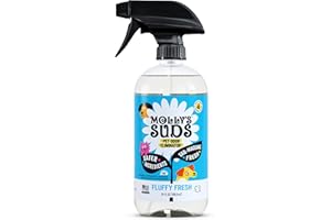 Molly's Suds Pet Odor Eliminator Spray for Dog and Cat Urine, Carpet Stains, and Strong Smells – Cleaner with Essential Oils (Furry Fresh, 24 Fl Oz)