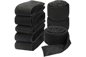 ENTALLOR 6 Pcs Water Barrier for Flooding 10 Ft x 6.5 Inch Absorbent Flood Barriers Home Water Activated Sandless Sandbag Reusable Water Absorber for Door Garage Basement Prevention Rain Black