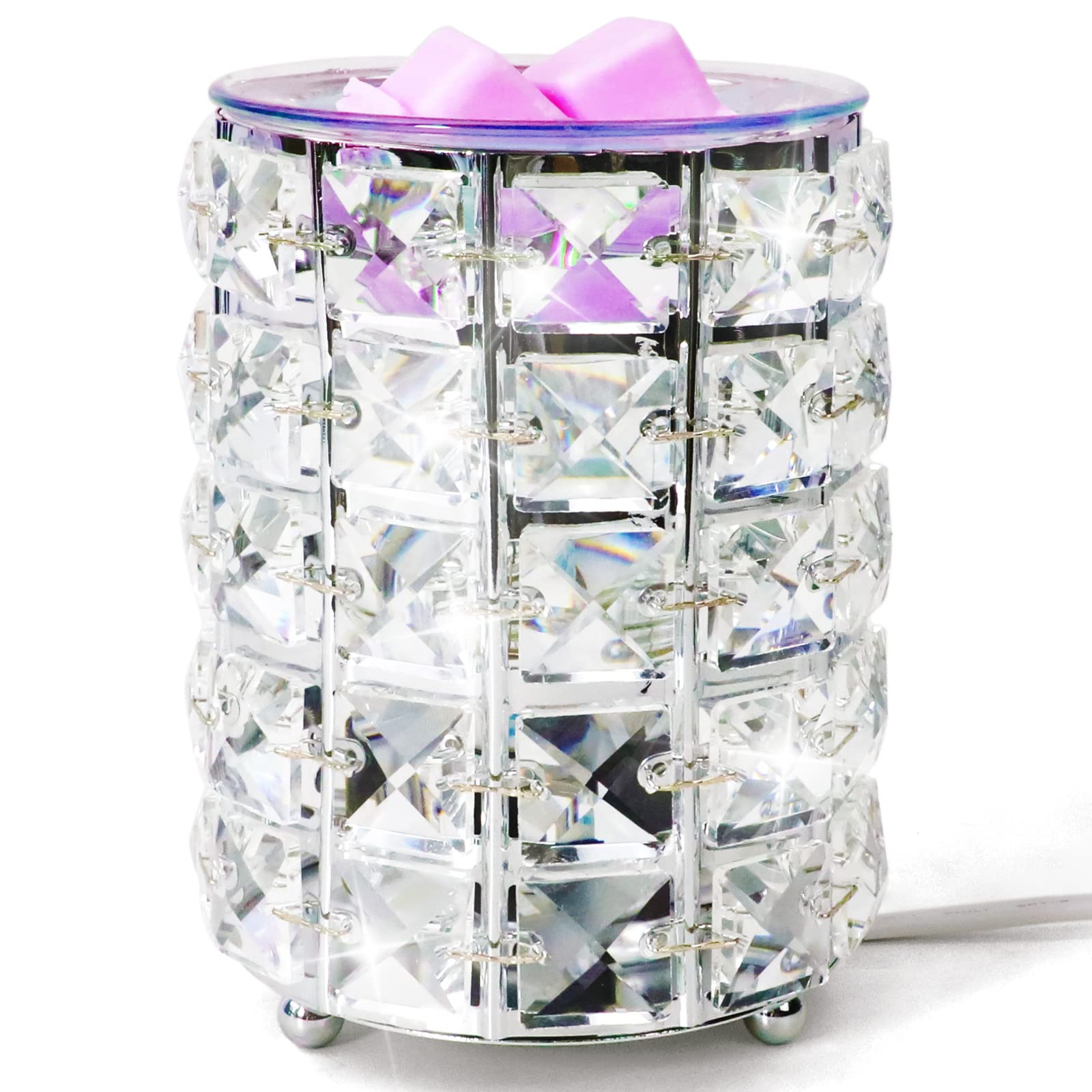 SCENTORINI Wax Melt Burner, Crystal Wax Melts Burner Electric, Electric Burners for Wax Cubes, Wax Melter Burner for Home Office, for Her