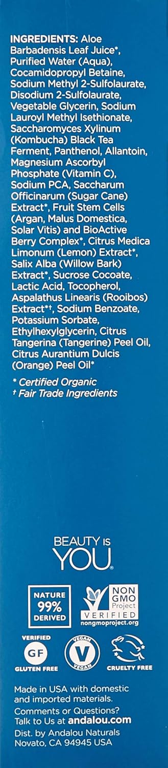 citrus kombucha cleansing gel