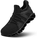 Mens Walking Blade Shoes Slip on Fashion Running Tennis Sneakers Non Slip Breathable Mesh Casual Sport