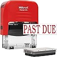 Past Due Self Inking Stamp, Printer 20 with 2 Pads - Red Ink