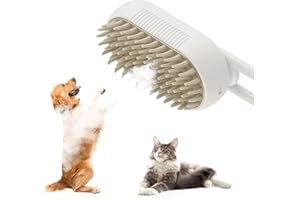 BATCAPET Steam Cat Brush, 3 in1 Steamy Pet Hair Brush for Dogs & Cats, Massage Grooming Brush With Water Spray for Removing Static Flying Hair Cat Supplies, Dog Comb for Shedding