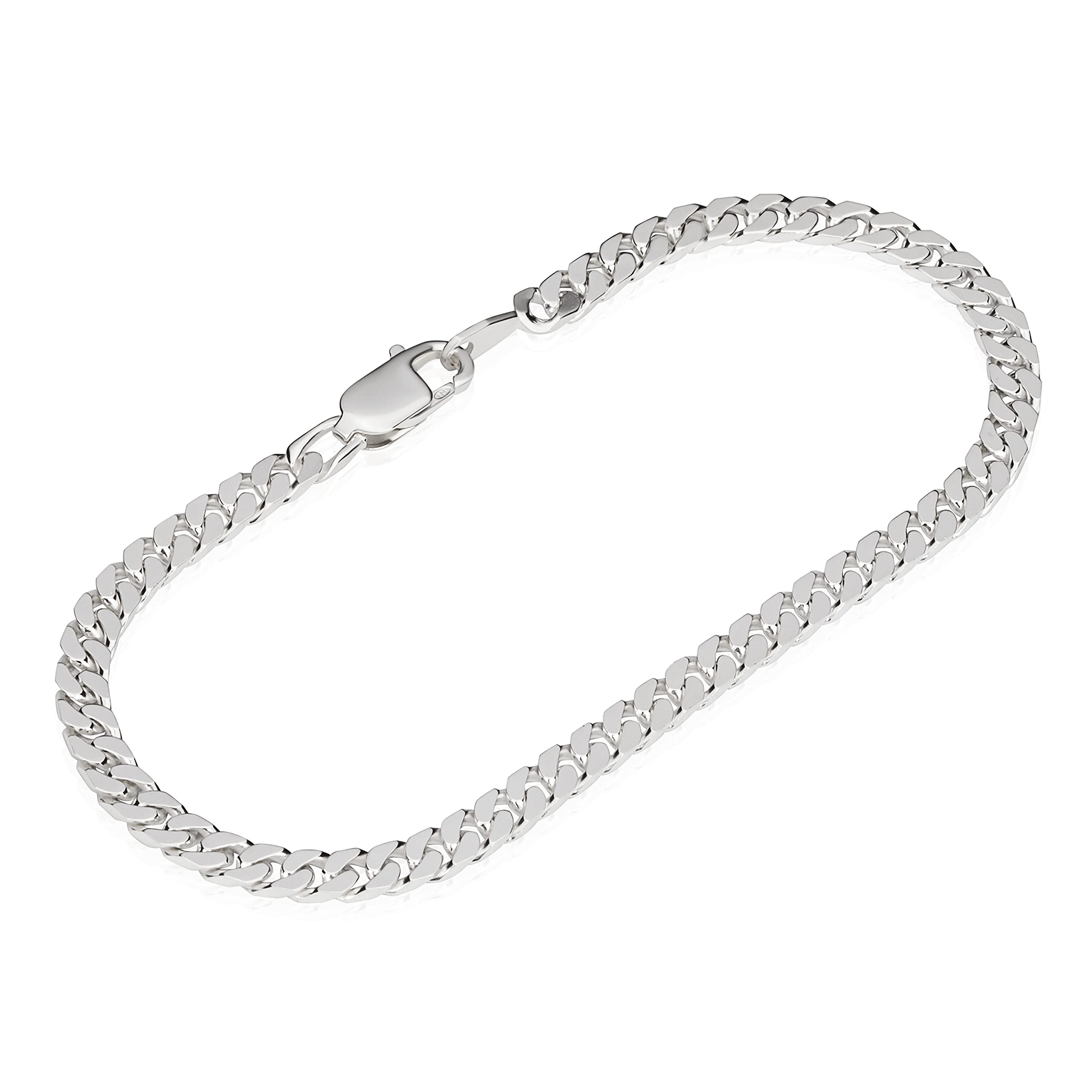 NKlaus 21cm 925 Genuine Sterling Silver Panzerkette Bracelet Ladies Men 4,20mm 9gr 5459