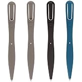 Bobino Bookmark Pen, 4 Pack | Ballpoint Pens for Journaling and Planners, Flat writing instrument, Minimalist Bookmarker