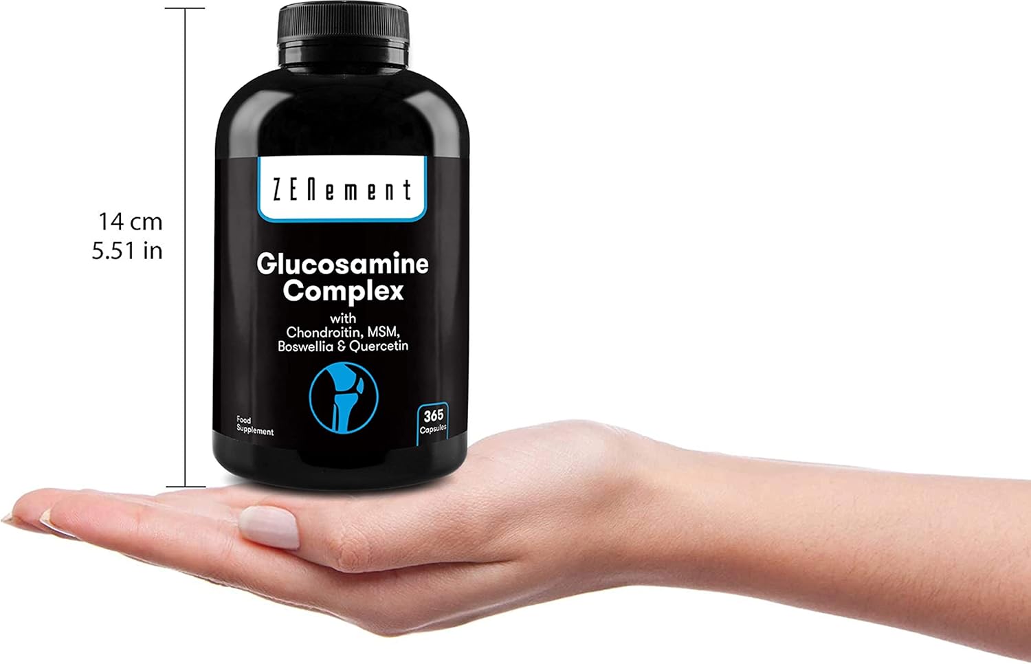 Glucosamine Complex with Chondroitin, MSM, Boswellia, Bamboo, Quercetin & Selenium, 365 Capsules, Capsule Format - Image 5