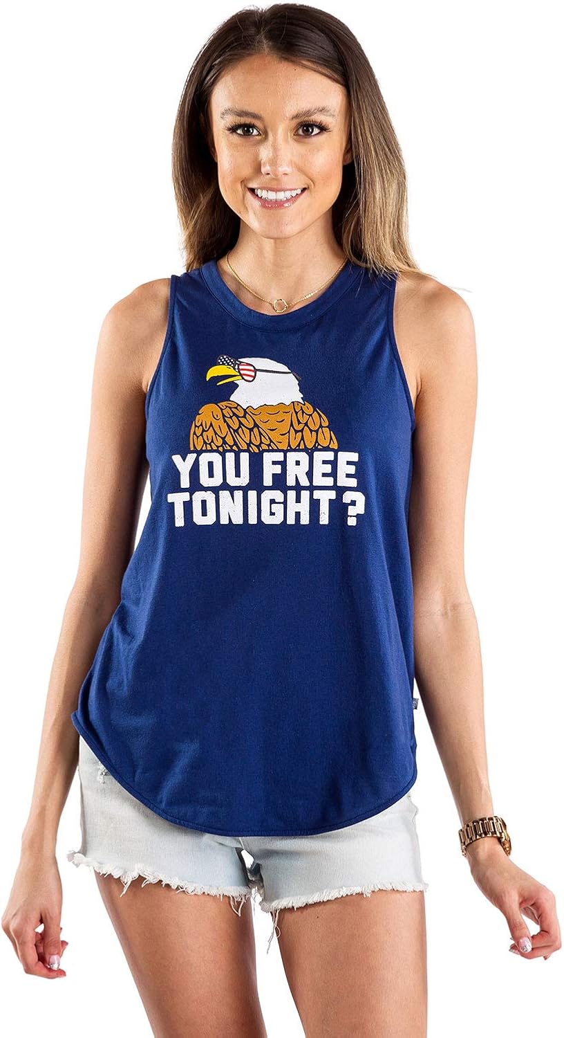 Women's USA Patriotic Tanks Tops - 4th of July Shirts for Ladies