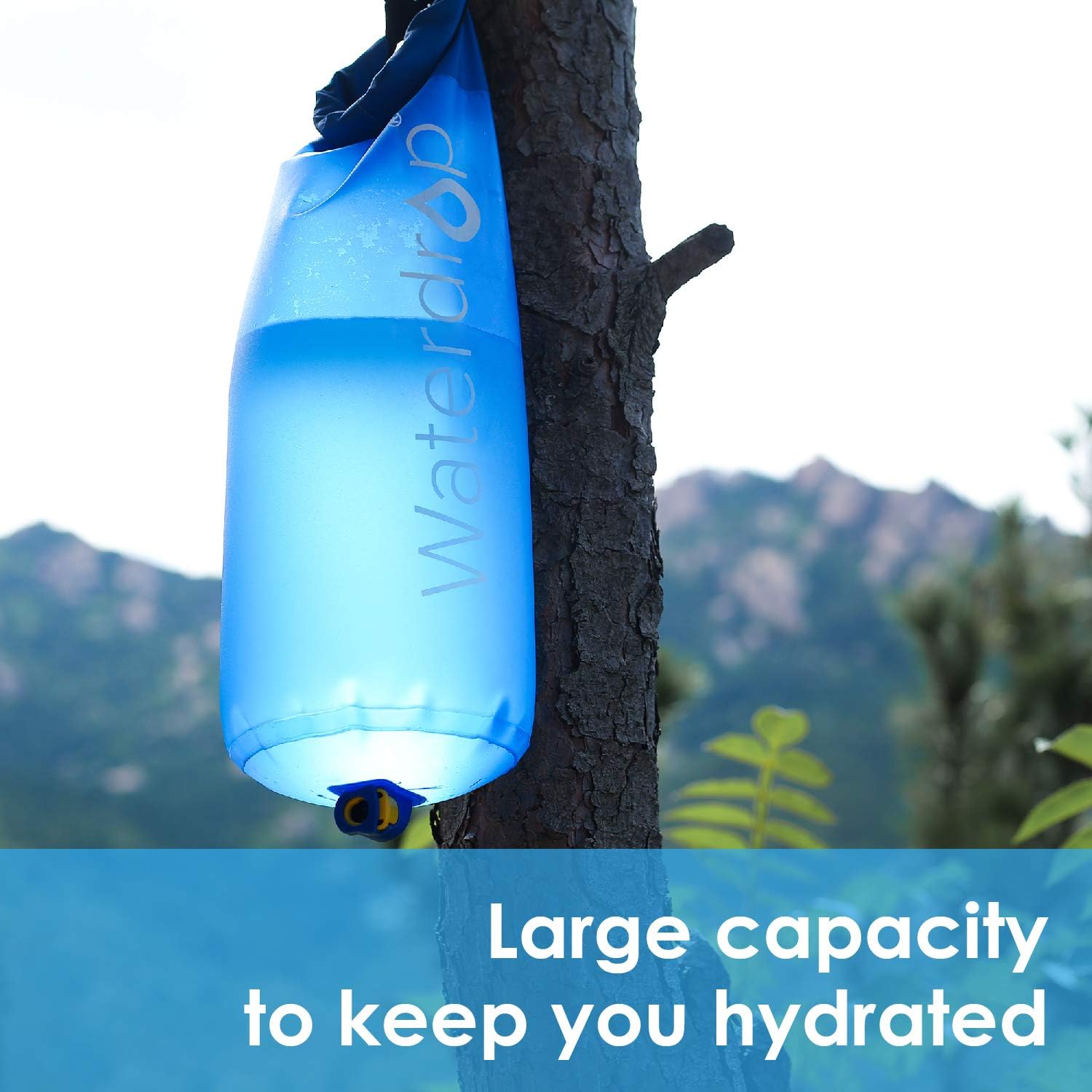 Waterdrop Gravity Water Bag, Compatible Water Filter Straw, 1.5 Gallon : Sports & Outdoors