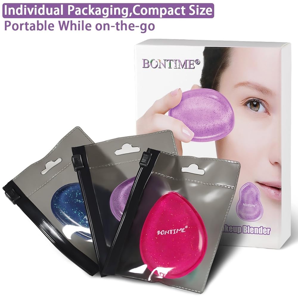 Silicone Makeup Sponge Washable 2in1 Makeup Blender (Set of 3