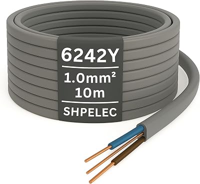 SHPELEC 1.0mm Twin and Earth Cable 6242YH BASEC Approved Lighting Cable