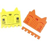 risingsaplings 2-Pack Protective Silicone Storage Case for BBC Micro:bit V2 Easy to Install DIY Development Yellow and Orange