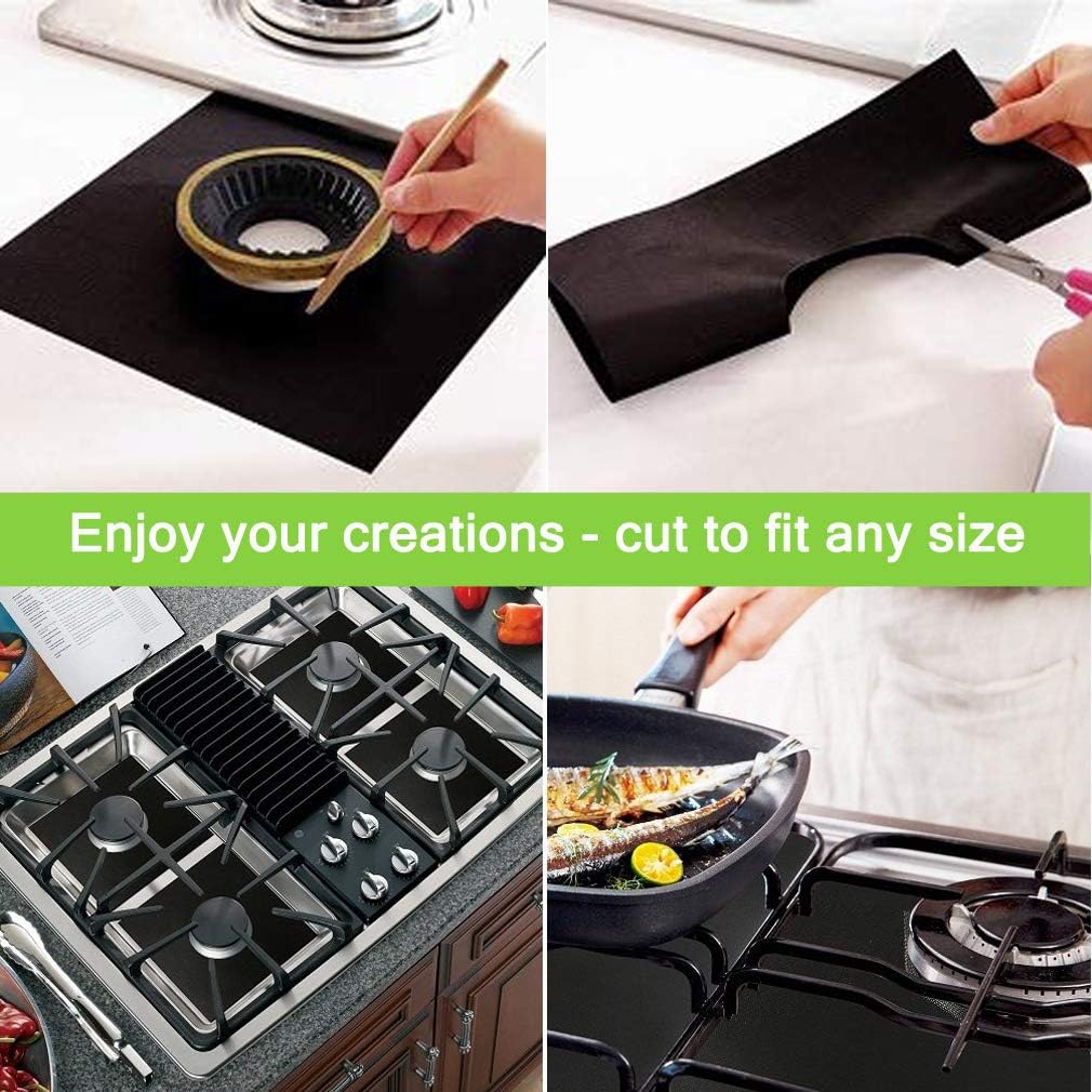 Nonstick Oven Liner for Bottom of Electric, Gas, Toaster & Microwave Ovens - 500 Degree Reusable Oven Protector Liner - Extra Thick/Heavy Duty/Easy to Clean Non stick Oven Mat Set (3) By Sunrich: Kitchen & Dining