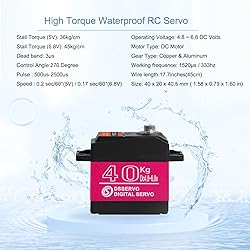 HOOYIJ 2Pack 40KG Digital RC Servo Waterproof