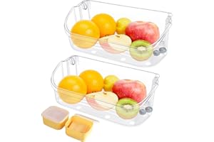 ARLBA 2 PACK UPGRADED 240356402 Refrigerator Door Bin Replacement,Compatible with Frigidaire Refrigerator Door Shelf Shelves Parts FFSS2615TS0 LFSS2612TF0 LFSS2612TE0 AP2549958 FGHS2631PF4A W/Cheese Boxes