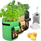 Maylove 10 Gallon Potato Grow Bags - 3 Pack Aeration Fabric Pots view 1