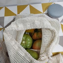 WayEee Bolsas Reutilizables Compra Algodon 8pcs Bolsas Ecologicas ...