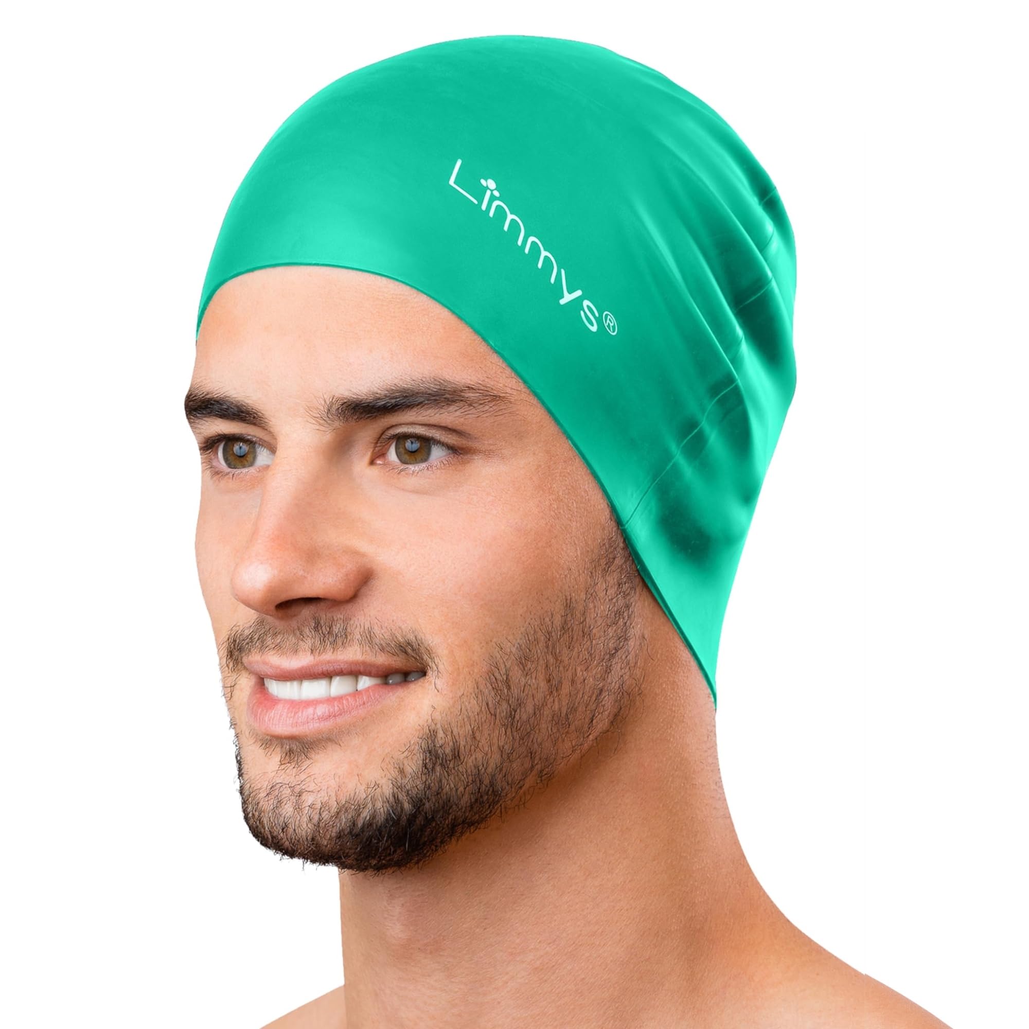 Limmys Silicone Swim Cap for Adults – Soft Stretch Non-Slip Swimming Cap for Women & Men – Comfortable No-Headache Fit, Chlorine-Resistant, Secure Ear Seal, Durable Latex-Free Silicone