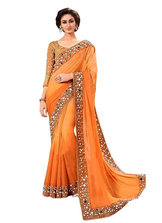 Women georgette saree SDPL-MIRROR