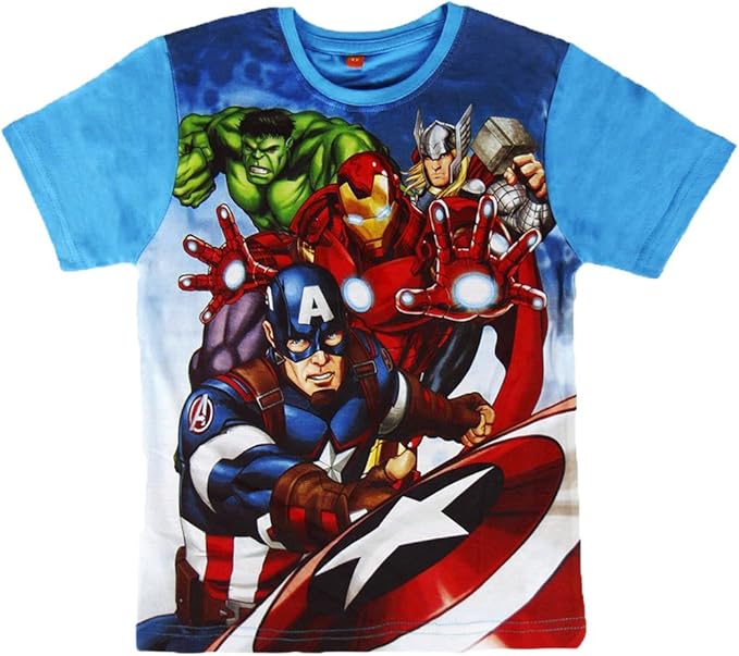 22-1960 Camiseta de algodón para niño motivo THE AVENGERS de 6 a ...
