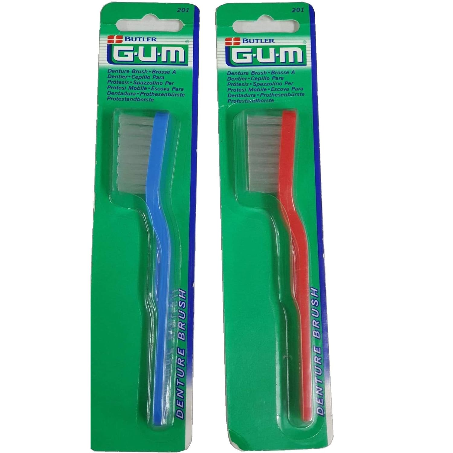 G-U-M Denture Brush - 1 ct, Pack of 3 : Beauty