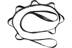 Fusion Climb Zipline Daisy Chain, Black, 7-Loop, Nylon