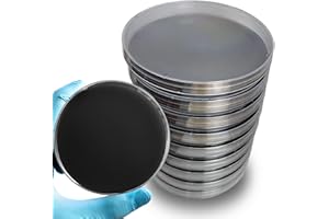 ES EVVIVA SCIENCES Pre-Poured Black Malt Extract Agar Plates – Includes Both Black Dye & Charcoal for Enhanced Culture Visualization - Excellent Growth Medium - Great for Mushrooms & Science Projects