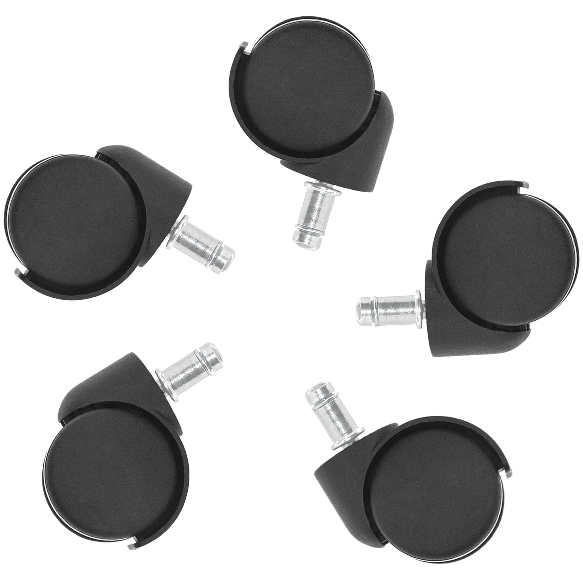 5 PCS Office Chair Caster Wheels,11mm Standard Size Chair Casters