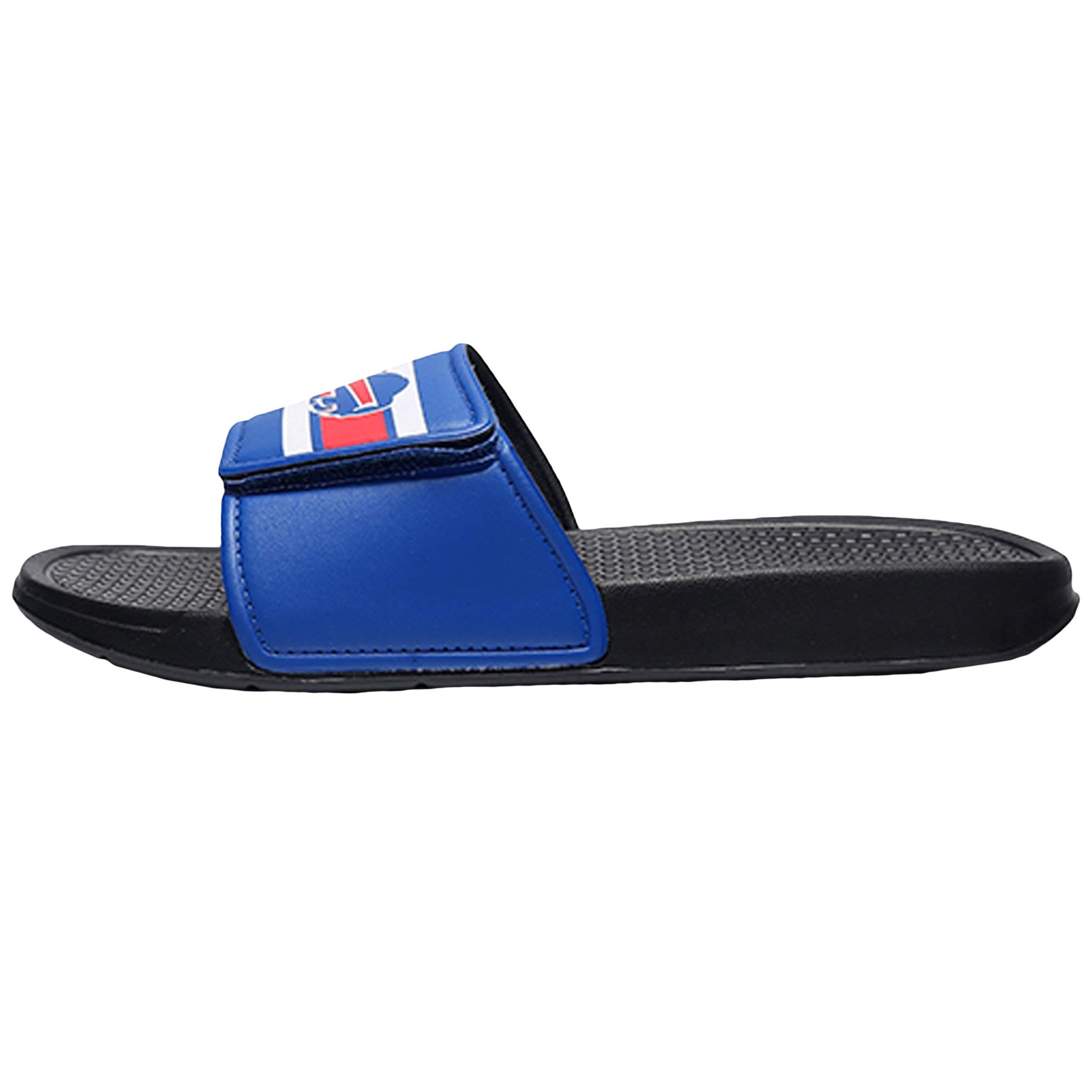 FOCO Mens NFL Team Logo Sport Shower Gel Slide Flip Flop Sandals