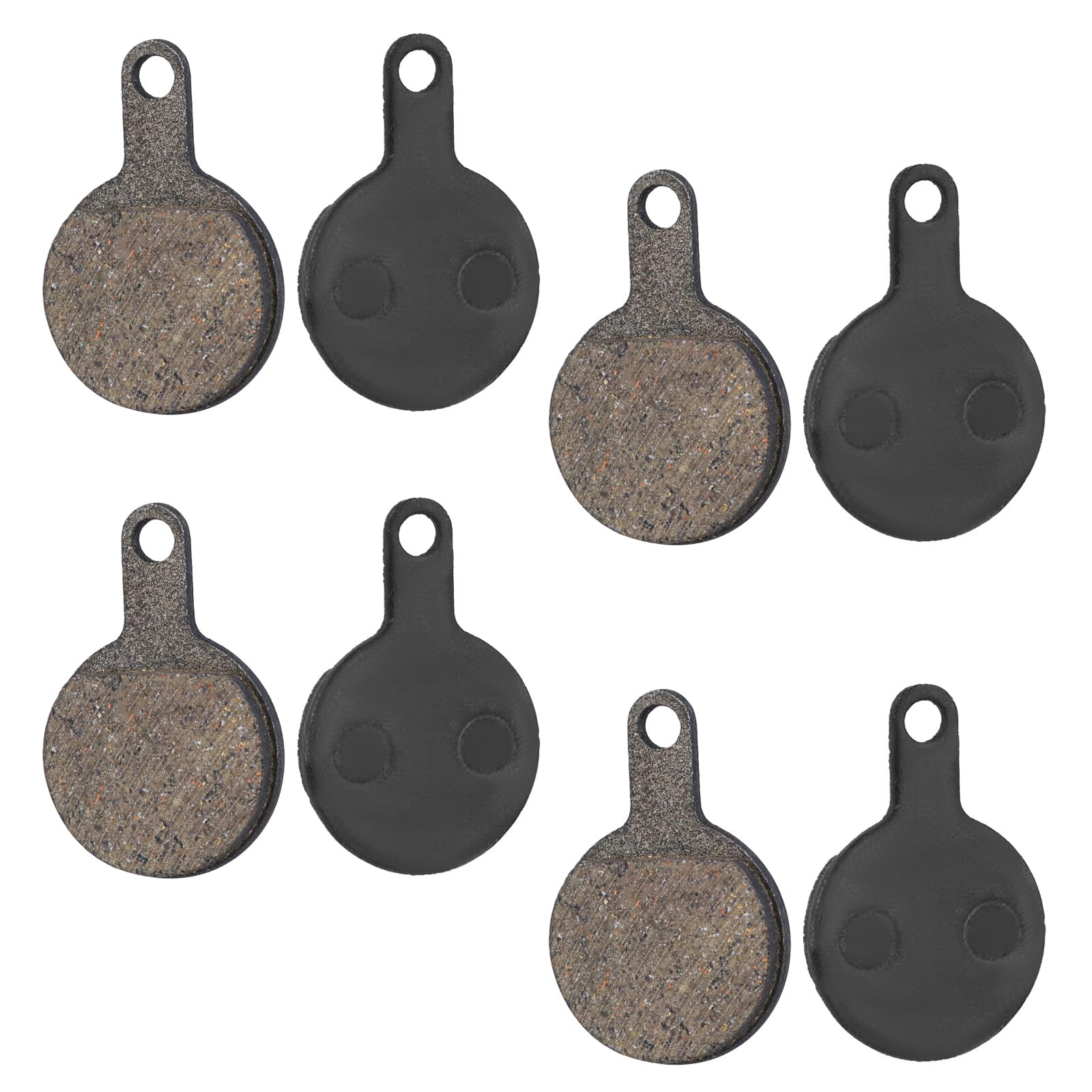4 Pairs Bicycle Disc Brake Pads, Resin Semi-Metal Low Noise Bike Brake Pads for B01S Mountain Bike Compatible with Tektro Novela IOX Anti-Wear