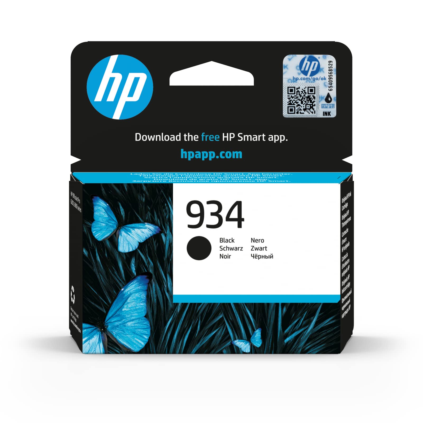 HP C2P19AE 934 Original Ink Cartridge, Black, Single Pack