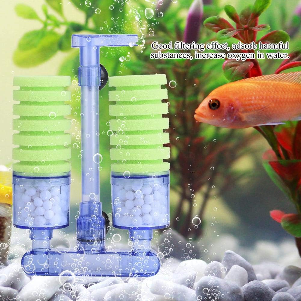 Pssopp Aquarium Filter Air pump Sponge Biochemical Oxygen Pump Aquarium Water Filter Sponge Fish Tank Filter Media for Mini Fish Tank Supplies(XY-2882) - Image 3