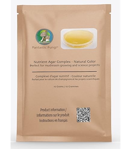 Malt Extract Agar Powder With Activated Charcoal - 100g | Make 110+ Petri Dishes For Mushroom Cultivation & Science Fun