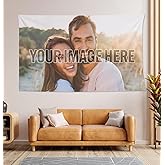 Personalized Custom Tapestry - Ships Next Business Day, Made in USA - Upload Your Own Image for a Unique Wall Hanging Backdrop, Perfect for Home & Living Room Decor, Bedroom Wall Art (60x90)