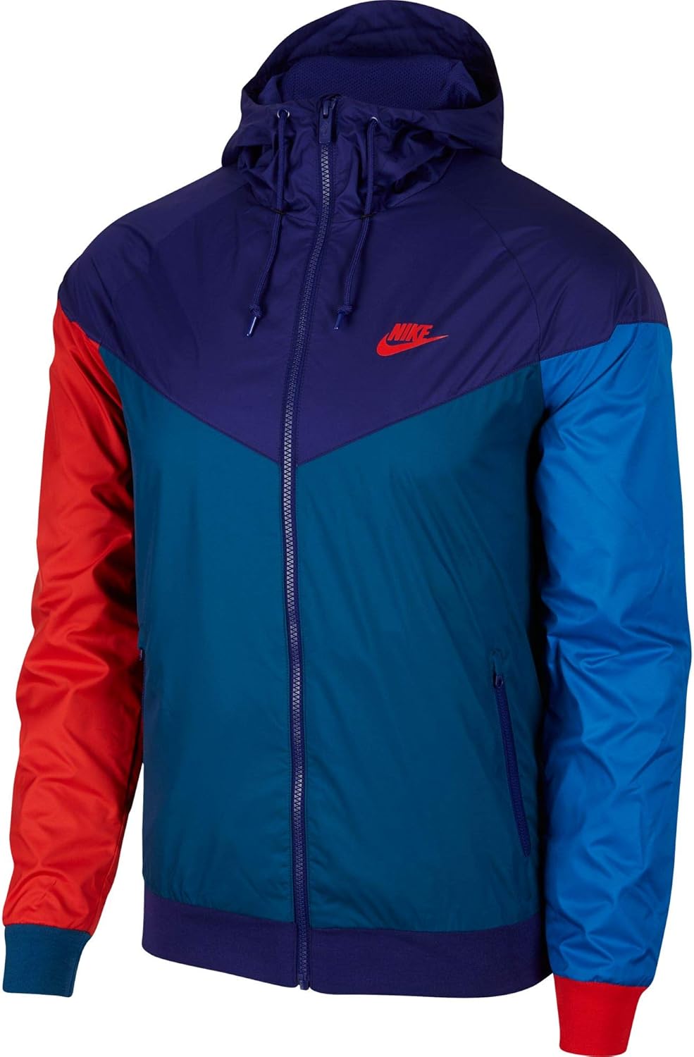 nike windbreaker purple and blue