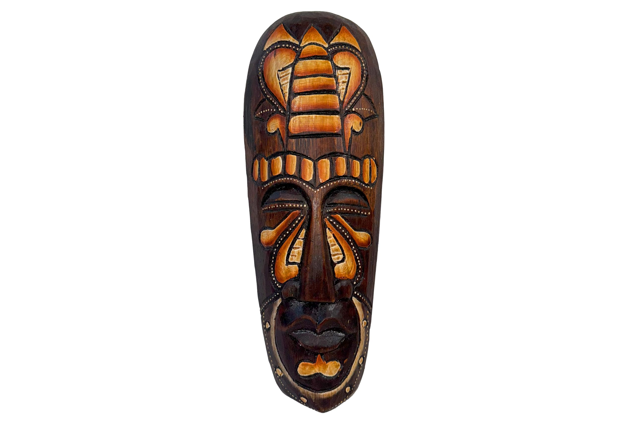 Handmade wooden mask from bali, length 30 cm