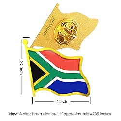 South Africa Flag Lapel Pin - Enamel Metal National