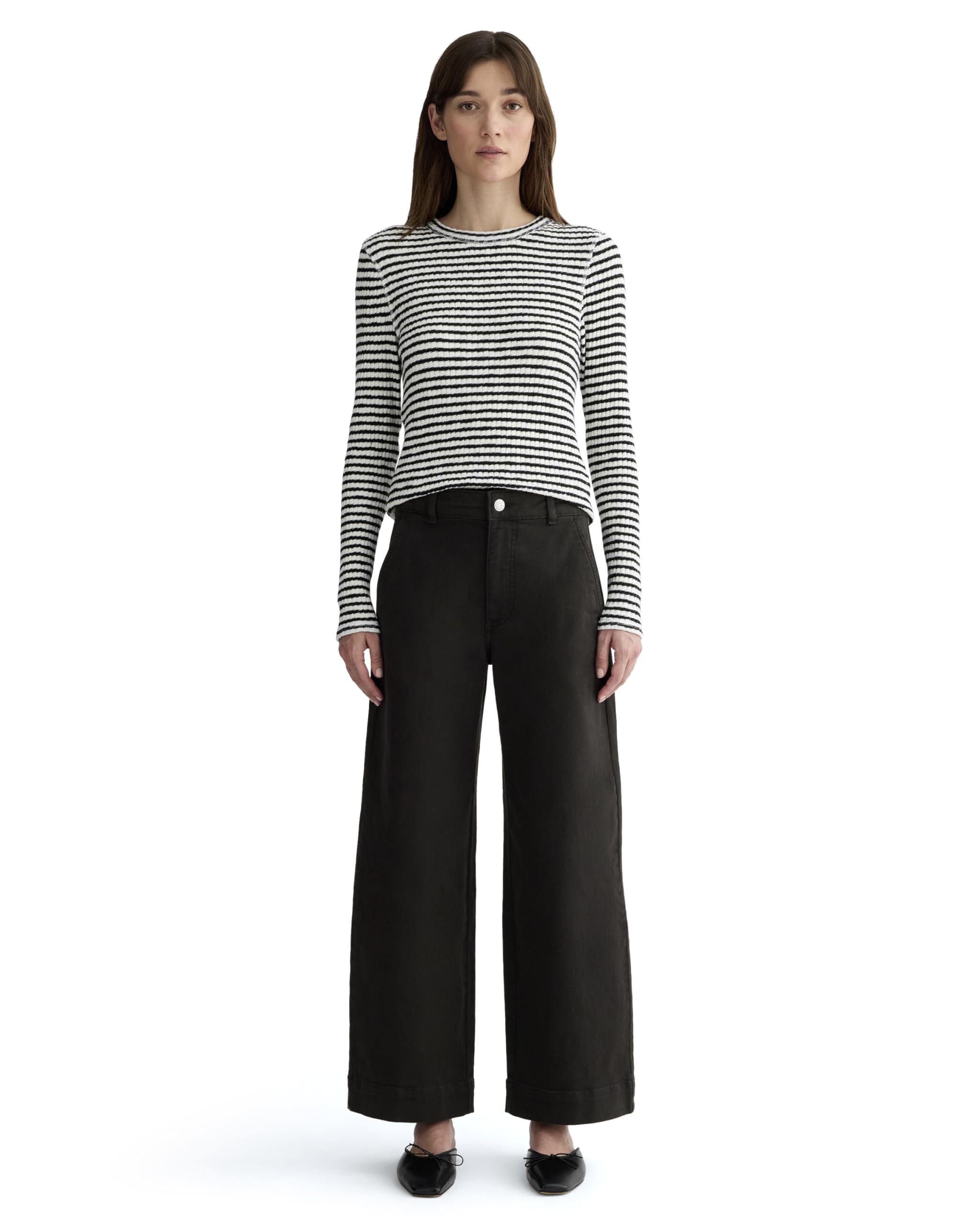 Everlane The Utility Wide-Leg Pant – Black Size 2