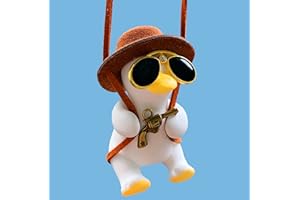 MOTANEY Cute Car Accessories, Swinging Duck Car Hanging Ornament, Rear View Mirror Accessories, Automotive Interior Decorations, Ideal Small Gifts for Women/Men/Kids