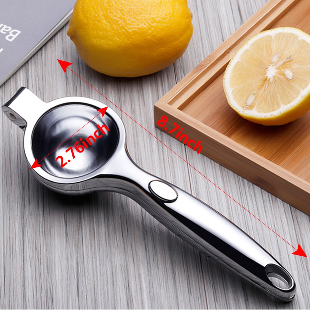 Top Rated Kuger Premium Quality Stainless Steel Lemon Lime Squeezer Manual Citrus Press Juicer (Big)