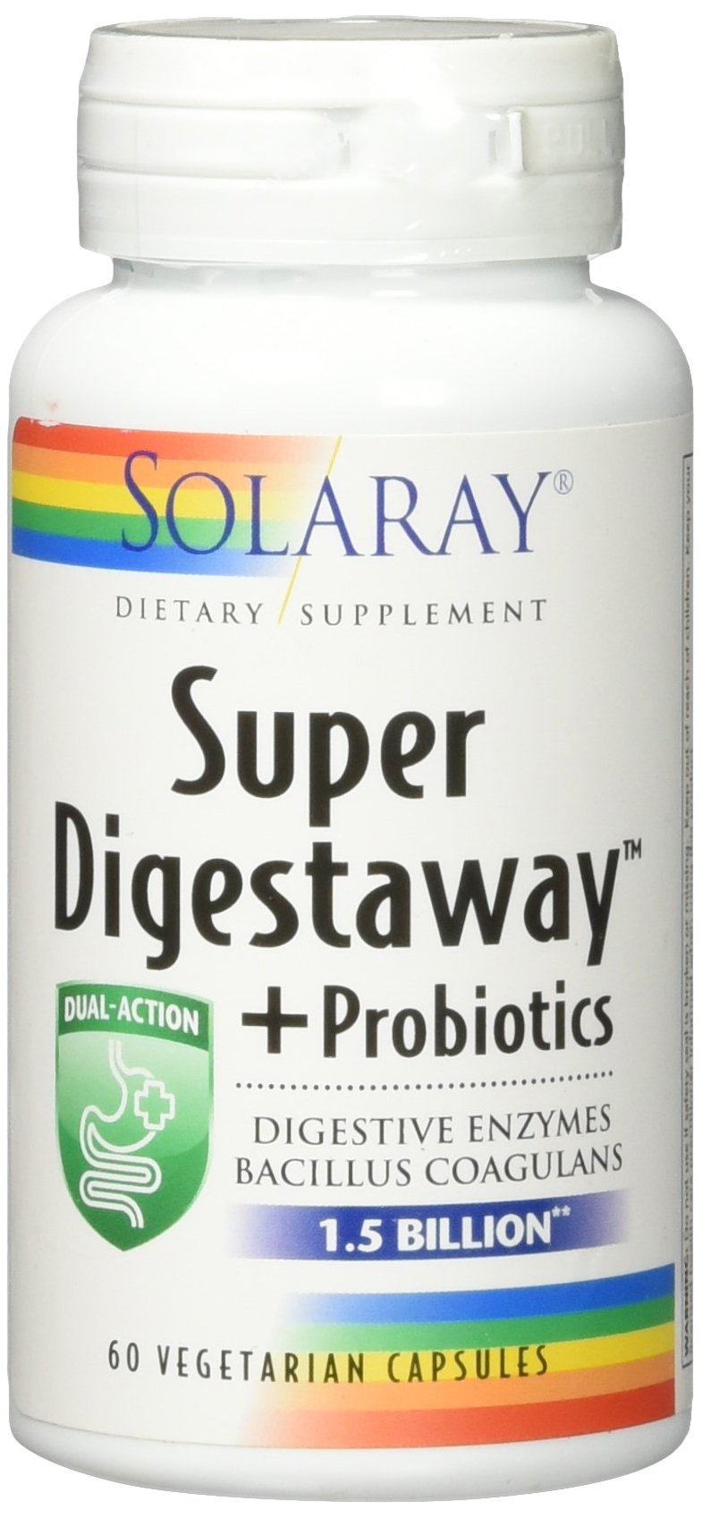 Amazon.com: Solaray, Super Digestaway, 180 Count: Health & Personal Care