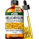 KUKKA Helichrysum Essential Oils - 4 Fl Oz - for Hair, Skin, Diffuser, Aromatherapy & DIY Soap Making Scent