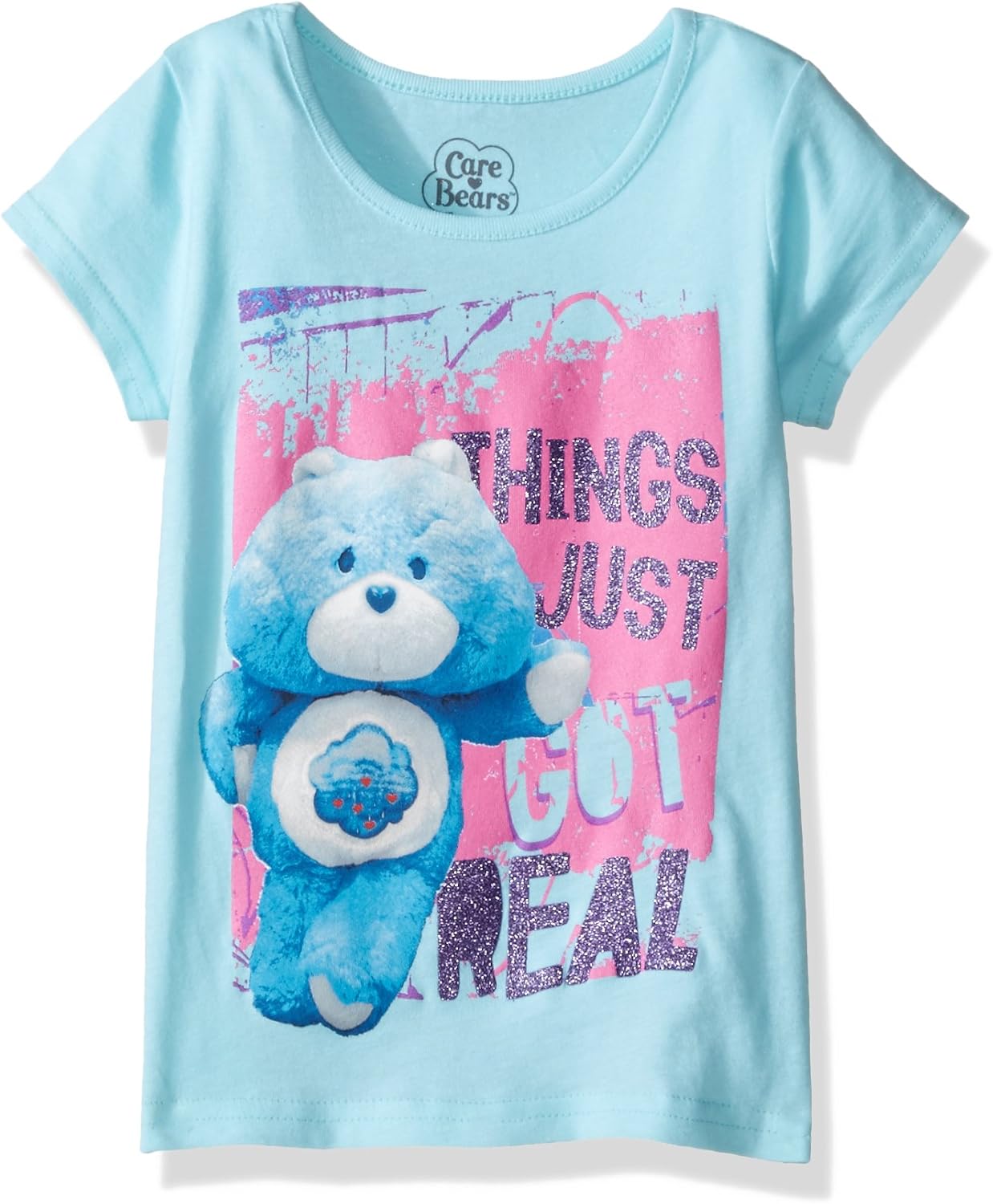 Care Bears Girls' Little Girls' Graphic TShirt, Aqua Mist