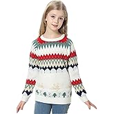 KID1234 Boys and Girls'Sweaters Kids Pullover Knit Long Sleeve Crew Neck Christmas Sweatshirt 4-16 Years