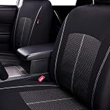 Flying Banner Black Jacquard Car Seat Covers Full Set Airbag Compatible view 5