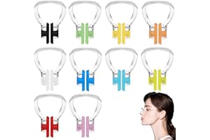 10 Pcs Swimming Nose Clips,wim Nose Plug Swim Training Nose Clip, Multicolored PVC Silicone Plugs Nose Clip,for Swimming, Div
