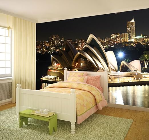 Fototapete Sydney Opera Bei Nacht 420 X 270 Cm Wandgestaltung Wanddekoration Fototapeten Amazon De Kuche Haushalt