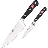 Wusthof CLASSIC Two Piece Prep Set, One Size, Black, Stainless Steel