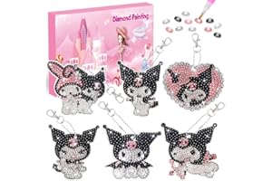 LAVIDASS Diamond Painting Kits for Kids, Full Drill Gem by Number Kits Arts and Crafts for Kids Ages 8-12, DIY 5D Diamond Painting Keychain Kits for Girls Boys Ages 6-8-10-12