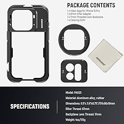 NEEWER 15 Pro Cage Phone Video Rig with Snap On